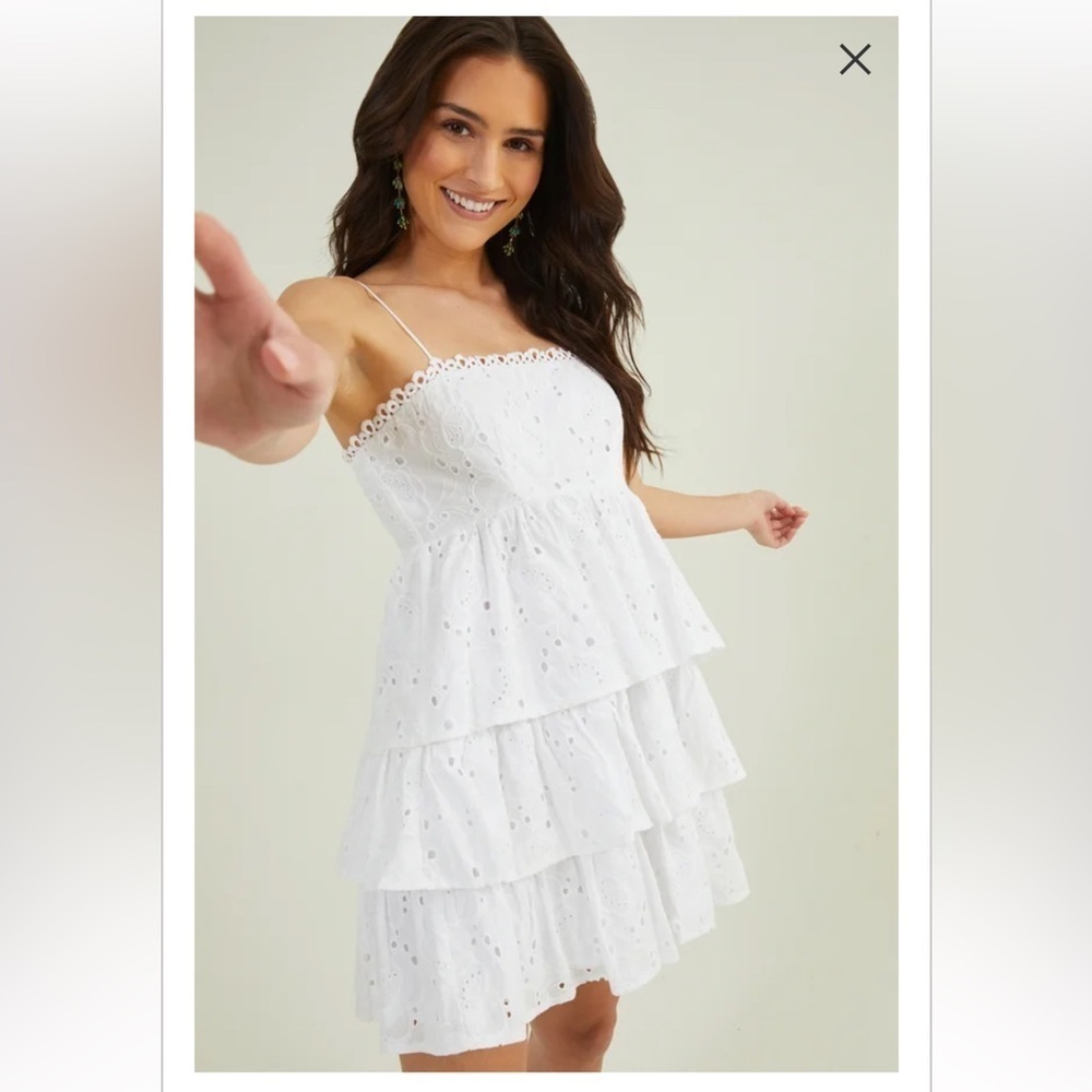 New with tags altard state Val eyelet mini dress